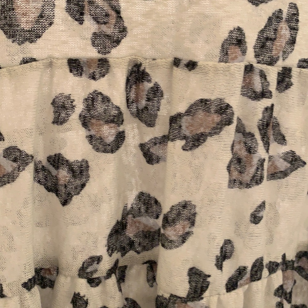 LAST 2️⃣ ANIMAL PRINT SHORT SLEEVES TOP-IVORY/GRAY/BROWN - Picture 7 of 8